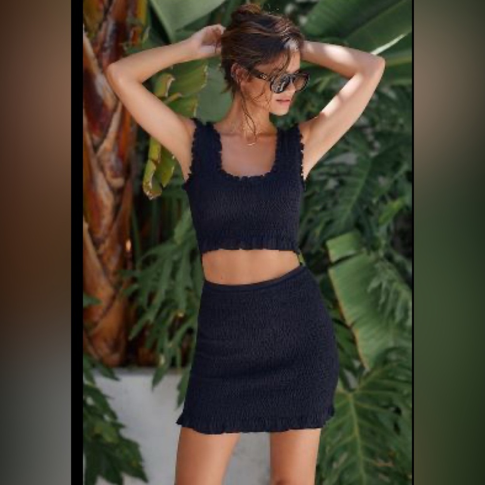 By Anthropologie Ruched 2 Piece Set